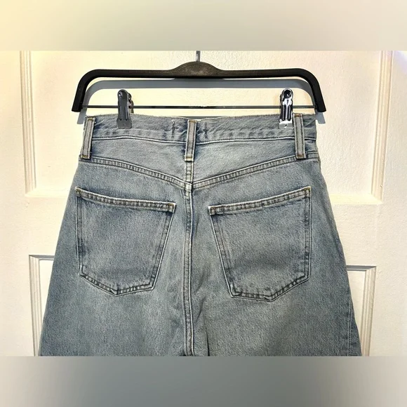 AGOLDE: High-Waisted Button-Fly Jeans - Picture 3 of 5